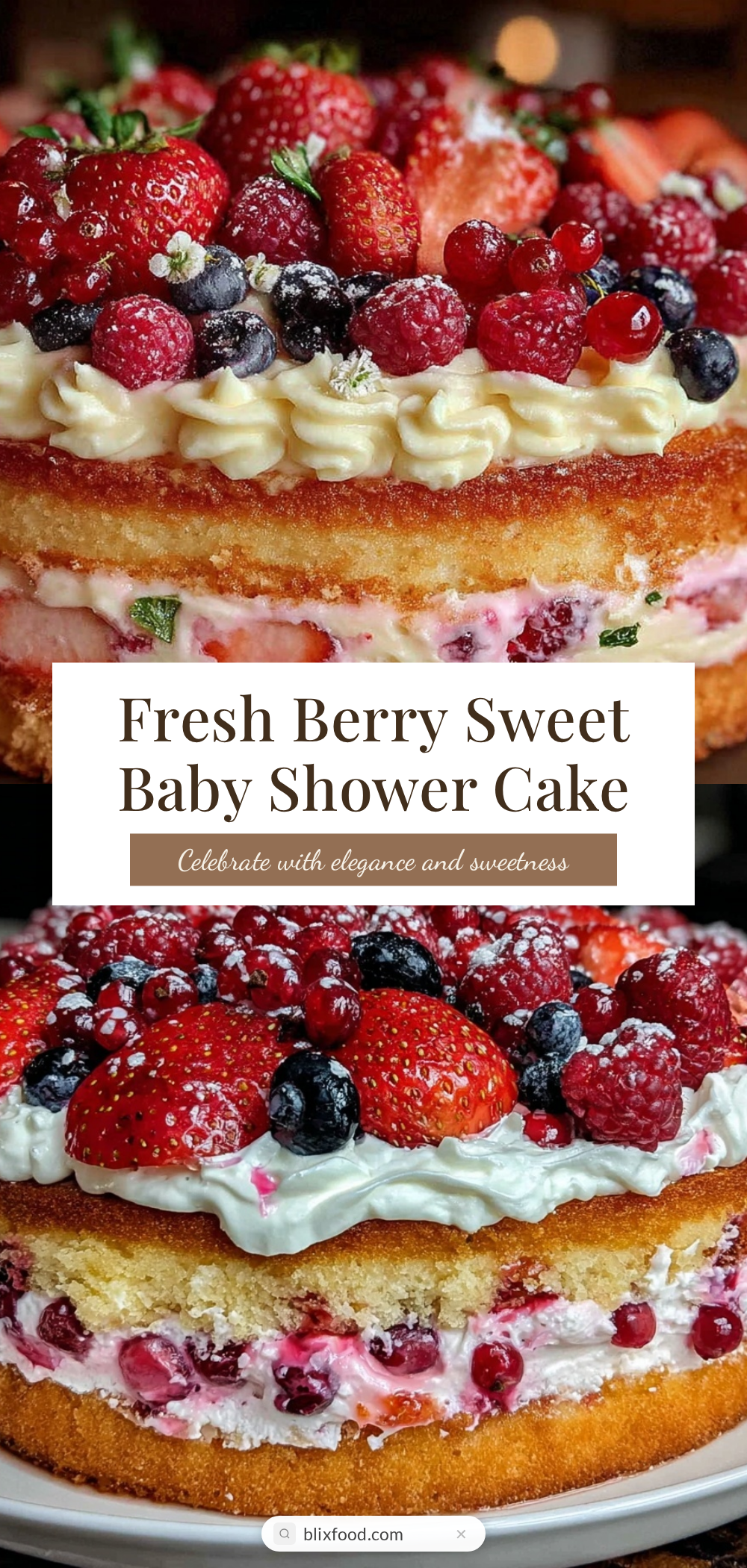 berry sweet baby shower dessert table cake recipe