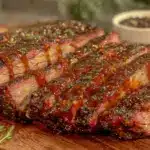 coffee dry rub smoked brisket flat - featured image