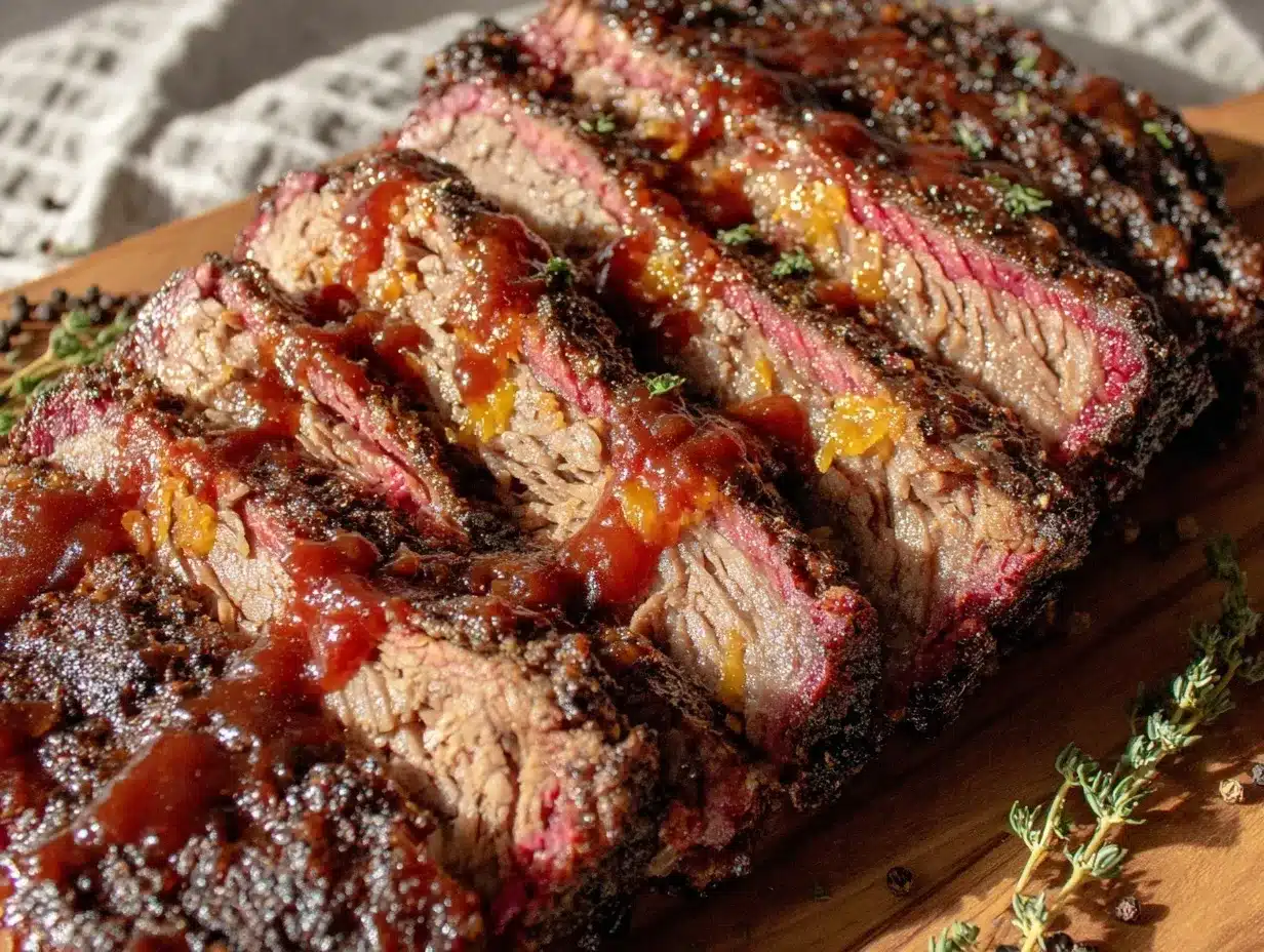 coffee dry rub smoked brisket flat preparation steps
