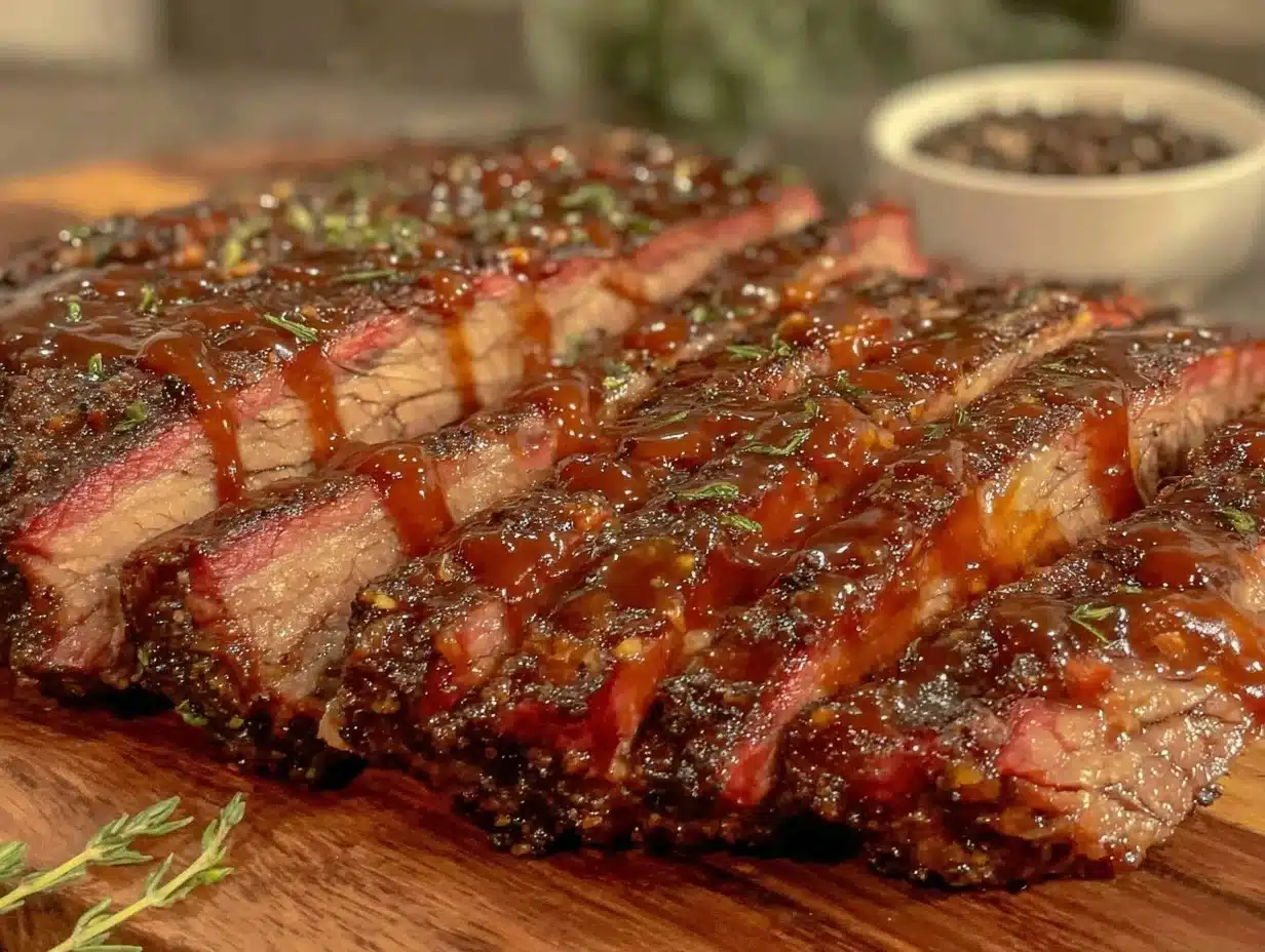 coffee dry rub smoked brisket flat - featured image