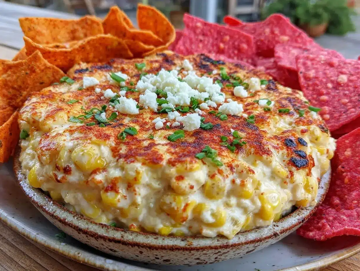 creamy grilled elote corn dip preparation steps
