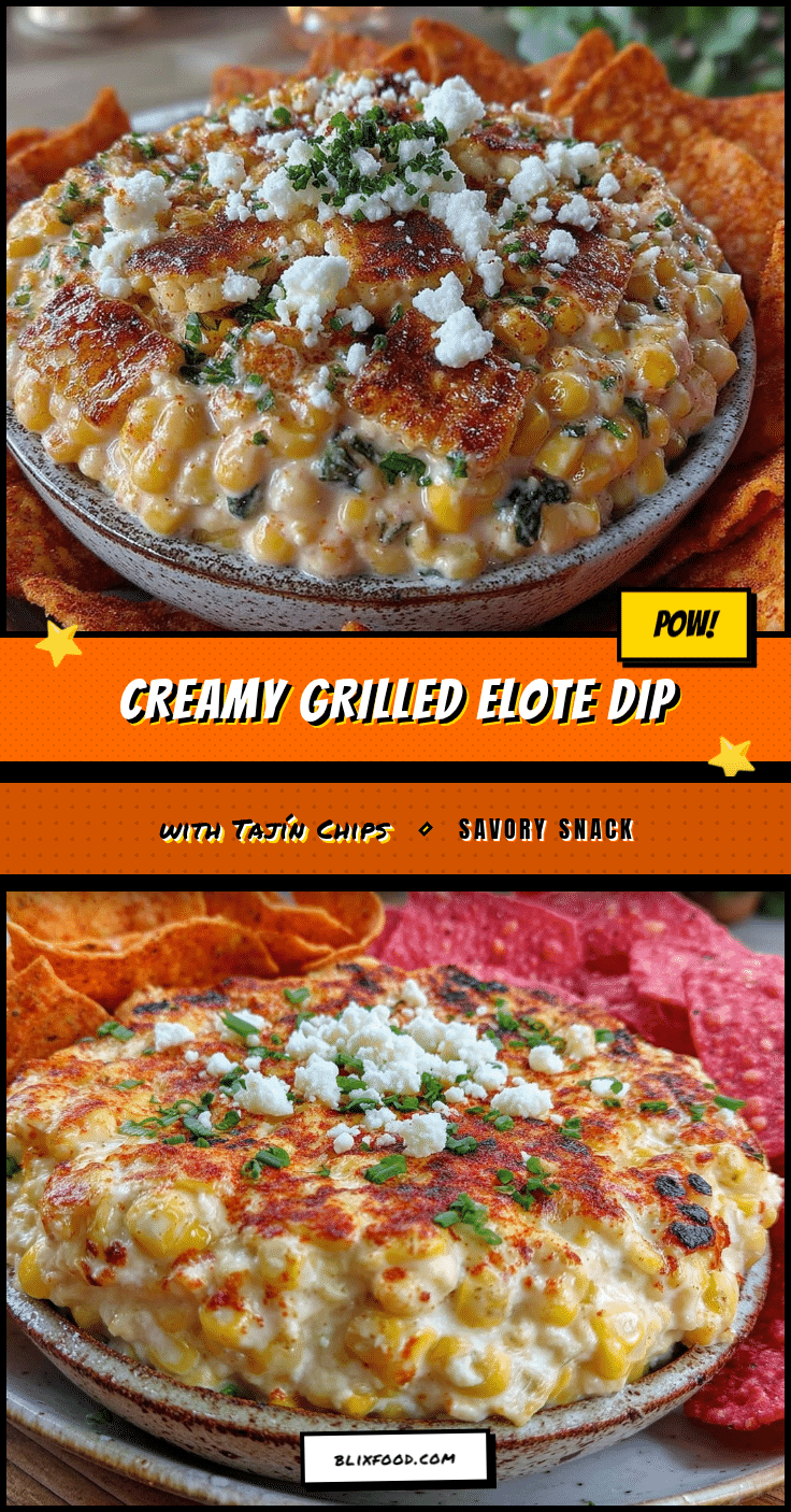 creamy grilled elote corn dip recipe
