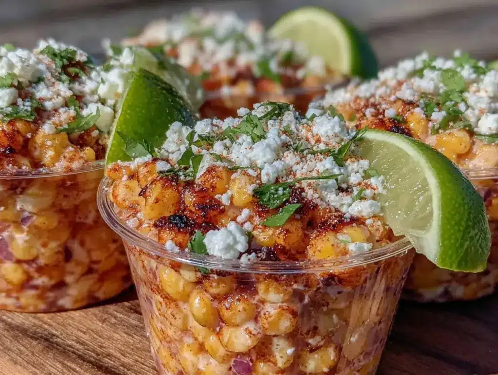 Creamy Mexican Street Corn Esquites Cups - featured image