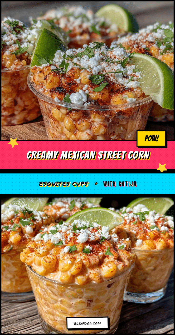 Creamy Mexican Street Corn Esquites Cups recipe