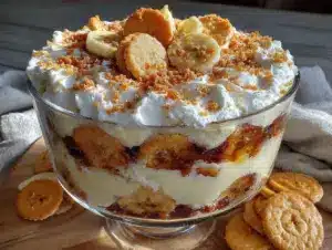 creamy no-bake banana pudding trifle - featured image