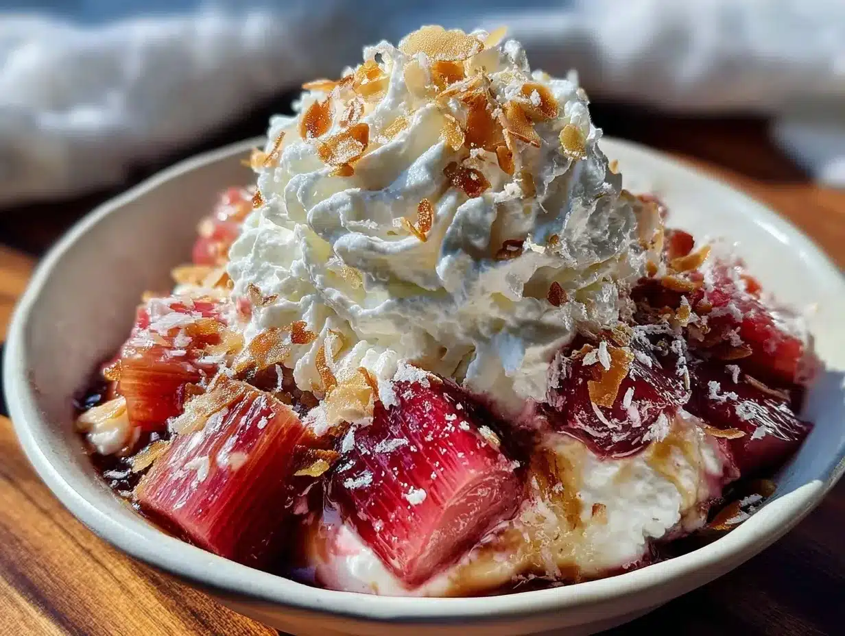 creamy rhubarb fool preparation steps