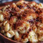 creamy smoked gouda mac and cheese - featured image