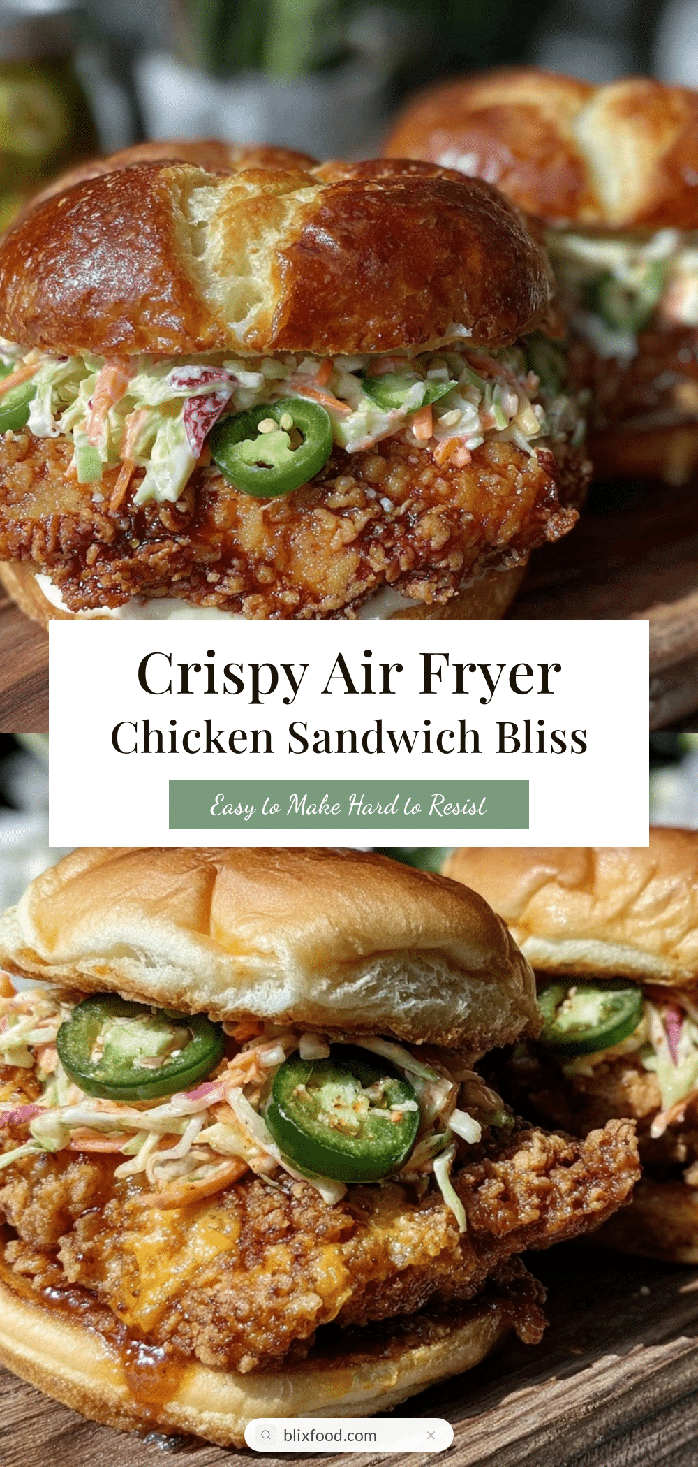 crispy air fryer chicken sandwich recipe