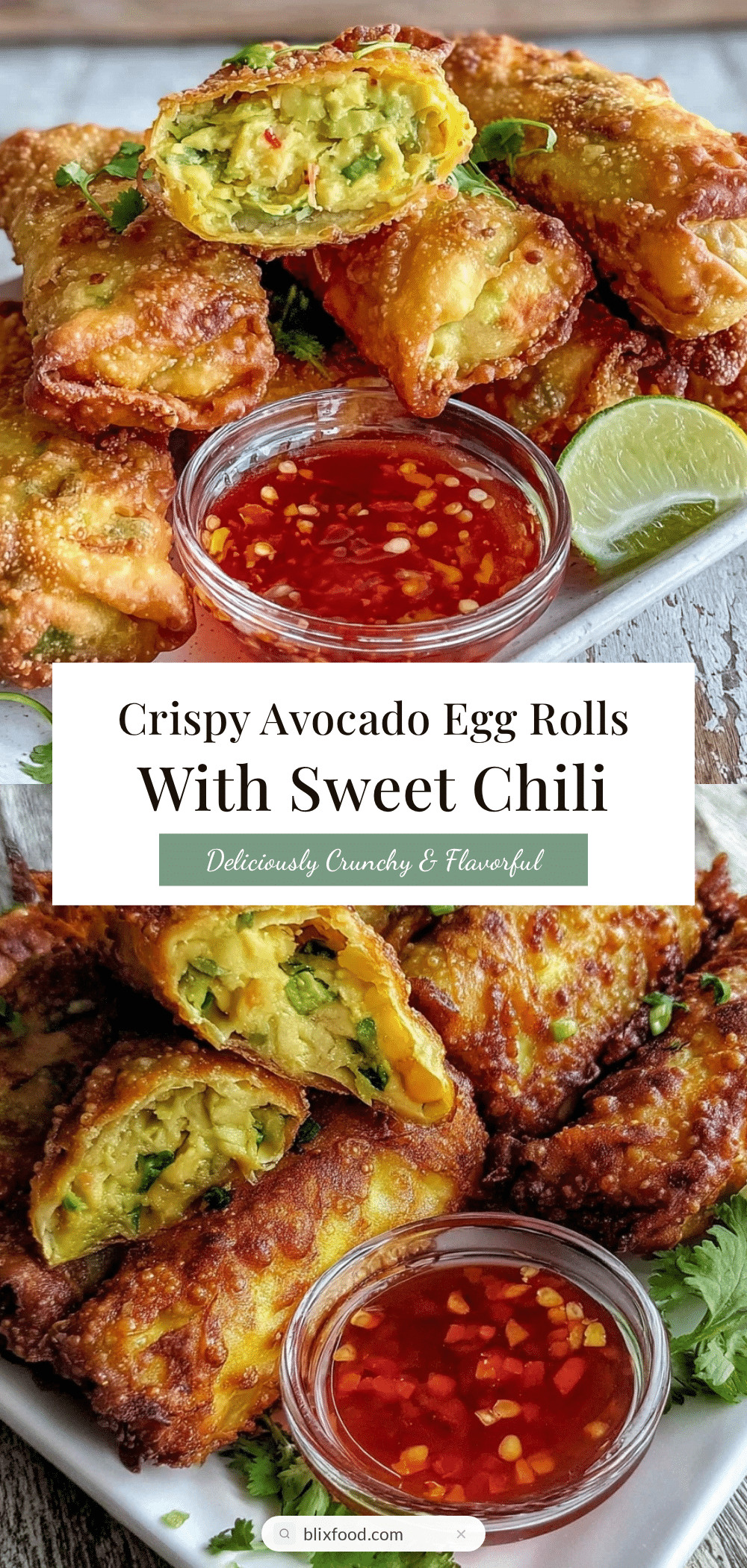 crispy avocado egg rolls recipe