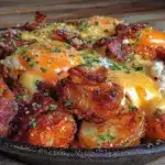 crispy bacon and egg cast iron skillet - featured image