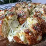 crispy cheese pull garlic bread - featured image