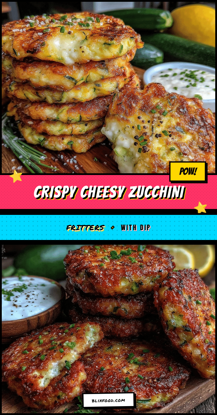 crispy cheesy zucchini fritters recipe
