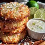 crispy coconut lime shortbread cookies - featured image