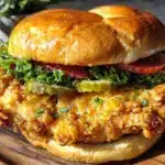 crispy fried chicken sandwich - featured image