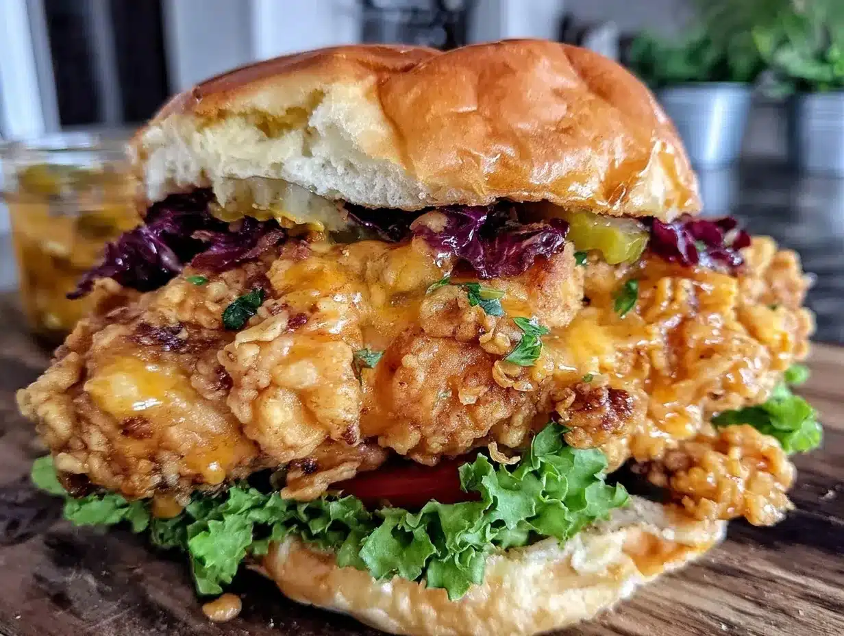 crispy fried chicken sandwich preparation steps