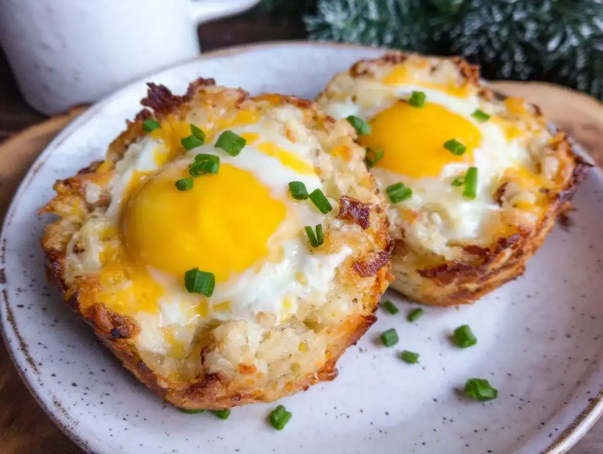 crispy hash brown egg nests preparation steps
