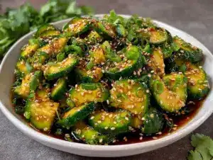 cucumber avocado sesame salad - featured image