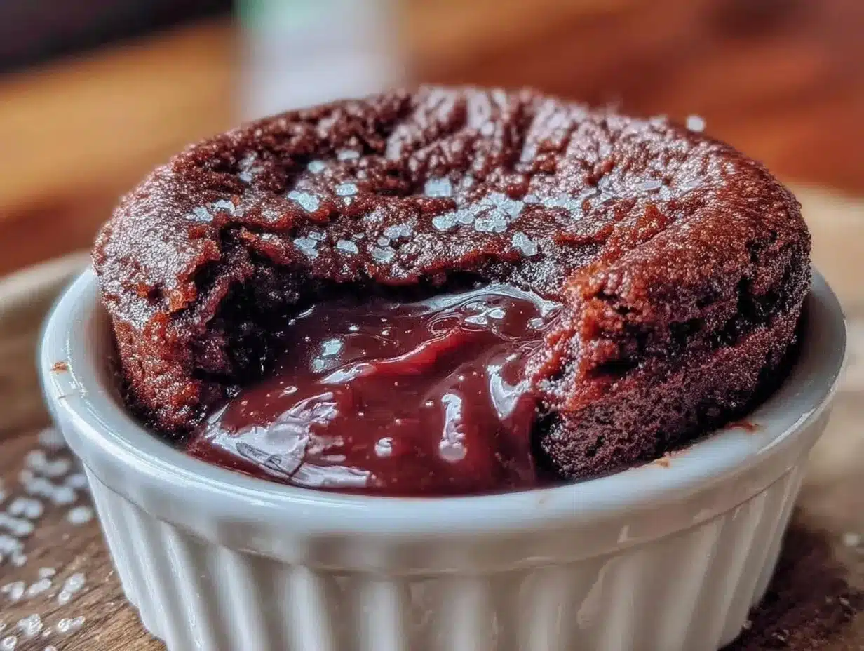 easy air fryer molten lava cake preparation steps