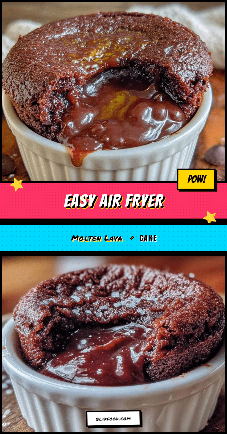 easy air fryer molten lava cake recipe