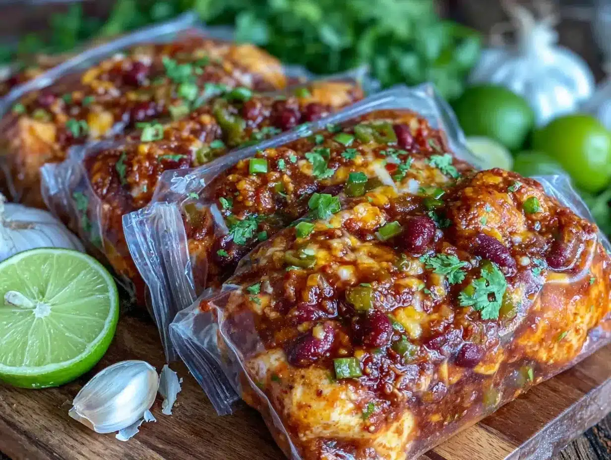 easy freezer-friendly chicken enchilada filling preparation steps