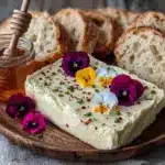 edible flower butter board - featured image