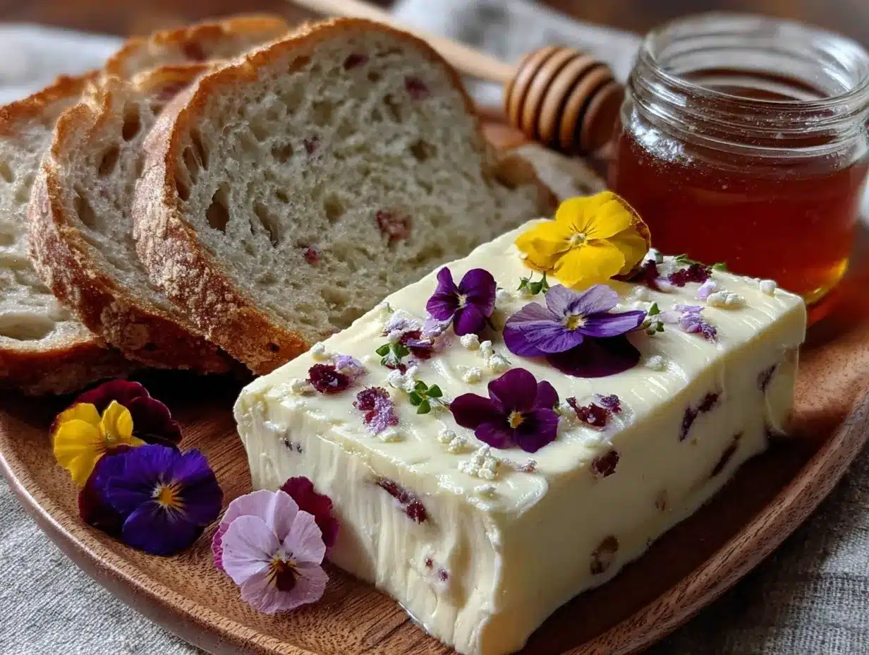 edible flower butter board preparation steps