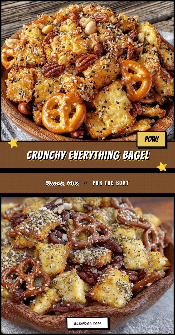 everything bagel seasoned snack mix recipe