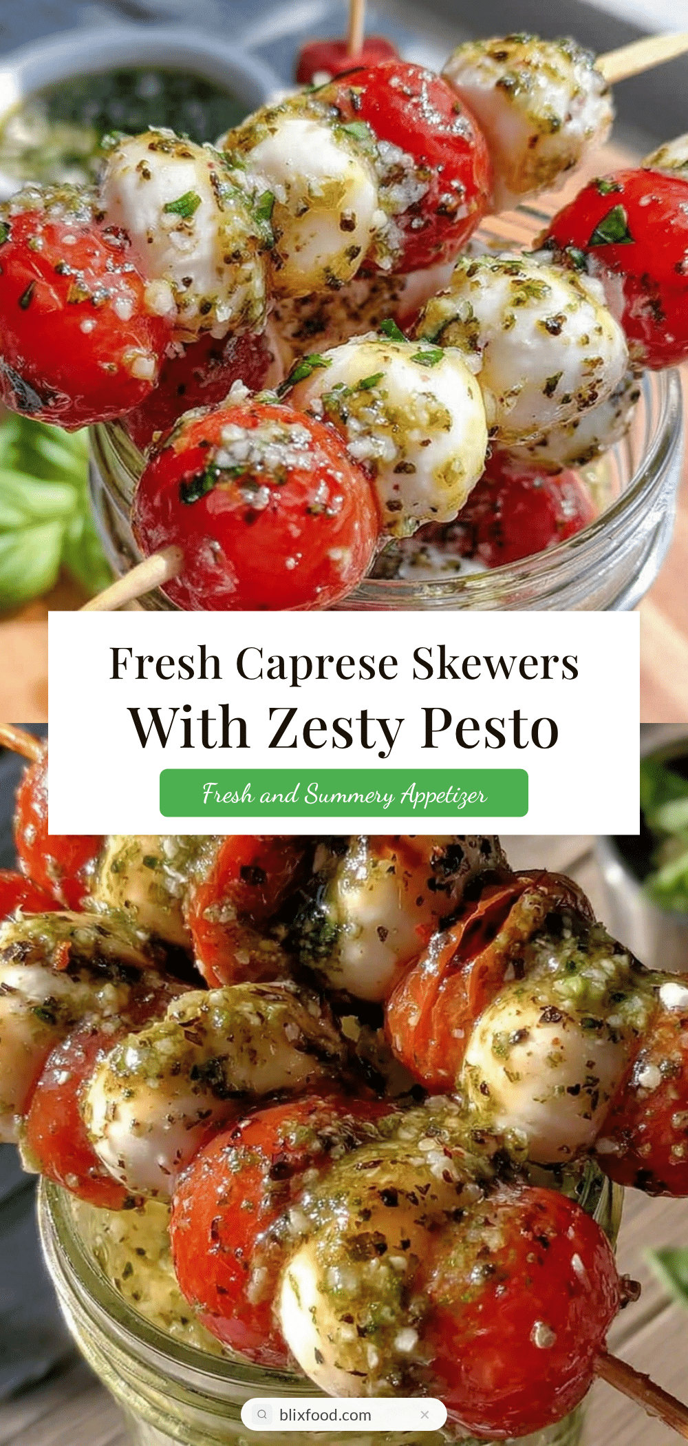 Fresh Caprese Skewers recipe