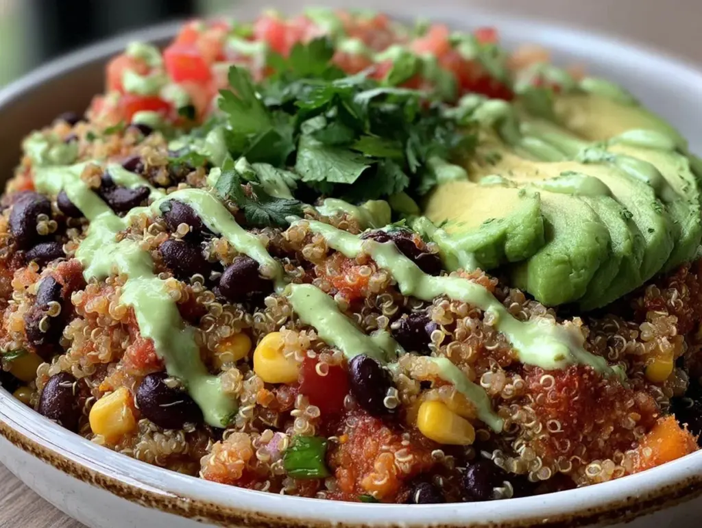 fresh cowboy caviar quinoa power bowl - featured image