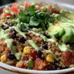 fresh cowboy caviar quinoa power bowl - featured image