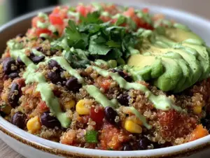 fresh cowboy caviar quinoa power bowl - featured image