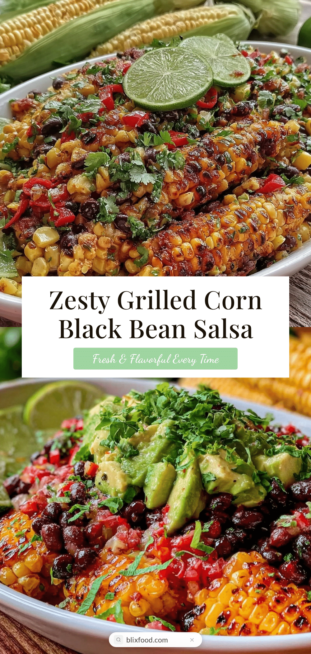 fresh grilled corn and black bean salsa recipe