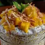 fresh overnight chia pudding parfait - featured image