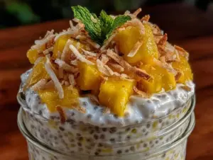 fresh overnight chia pudding parfait - featured image