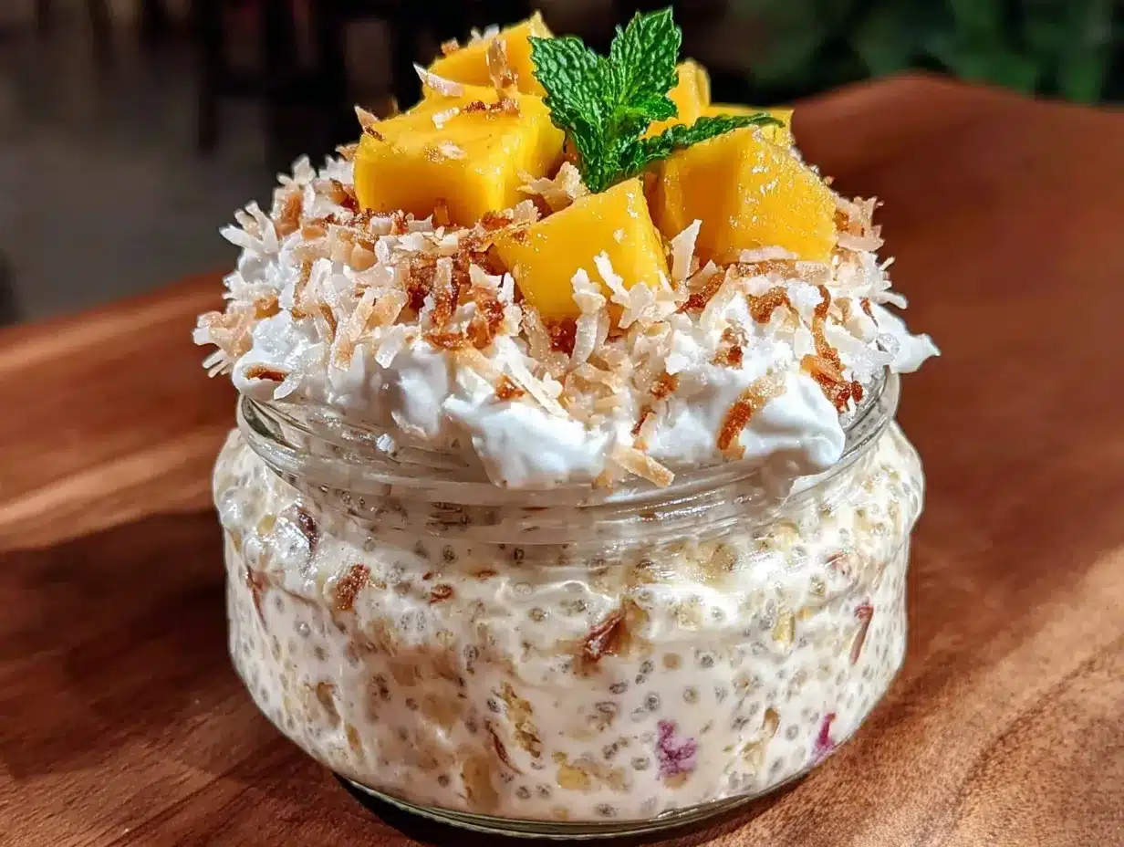 fresh overnight chia pudding parfait preparation steps