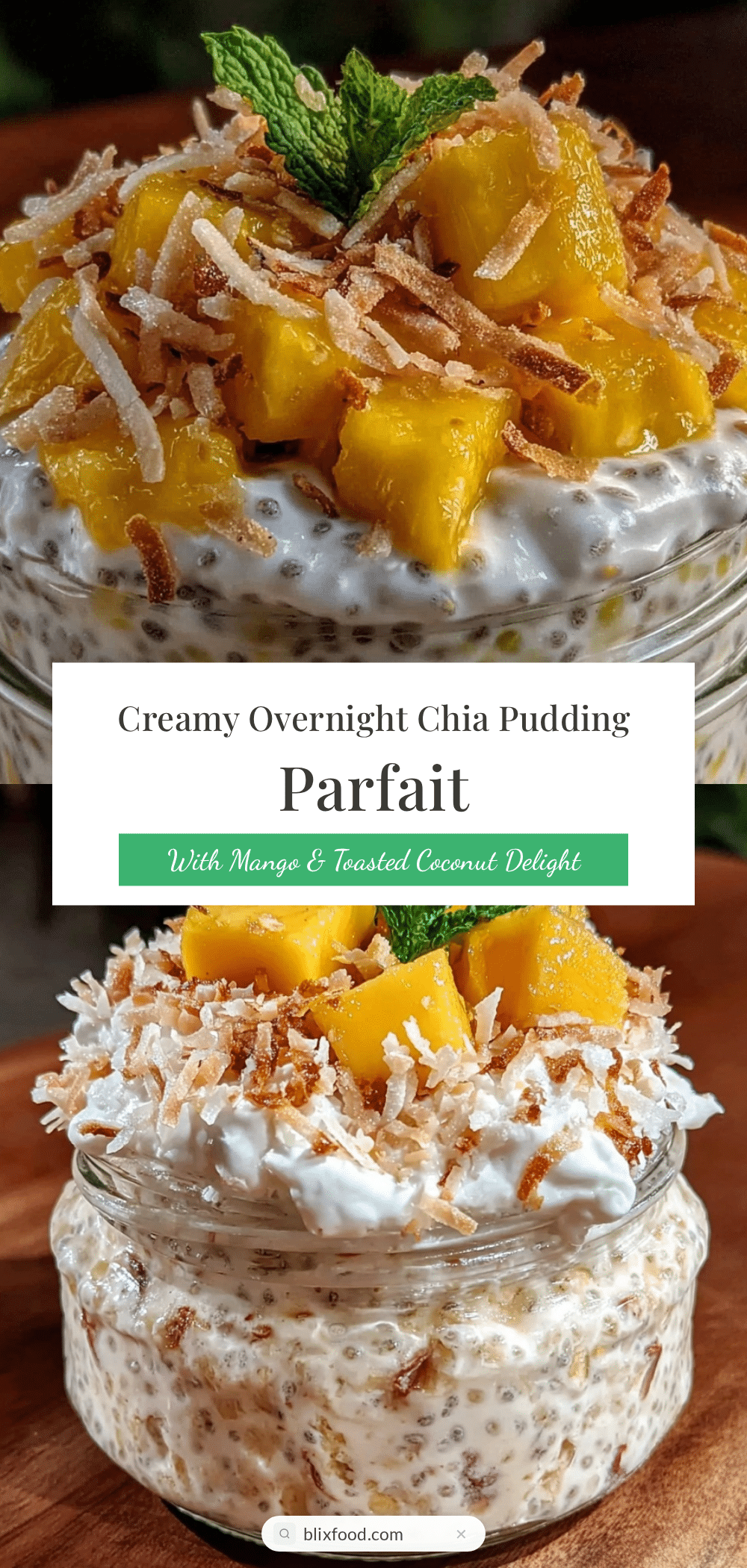 fresh overnight chia pudding parfait recipe