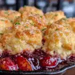 fresh peach cobbler - featured image
