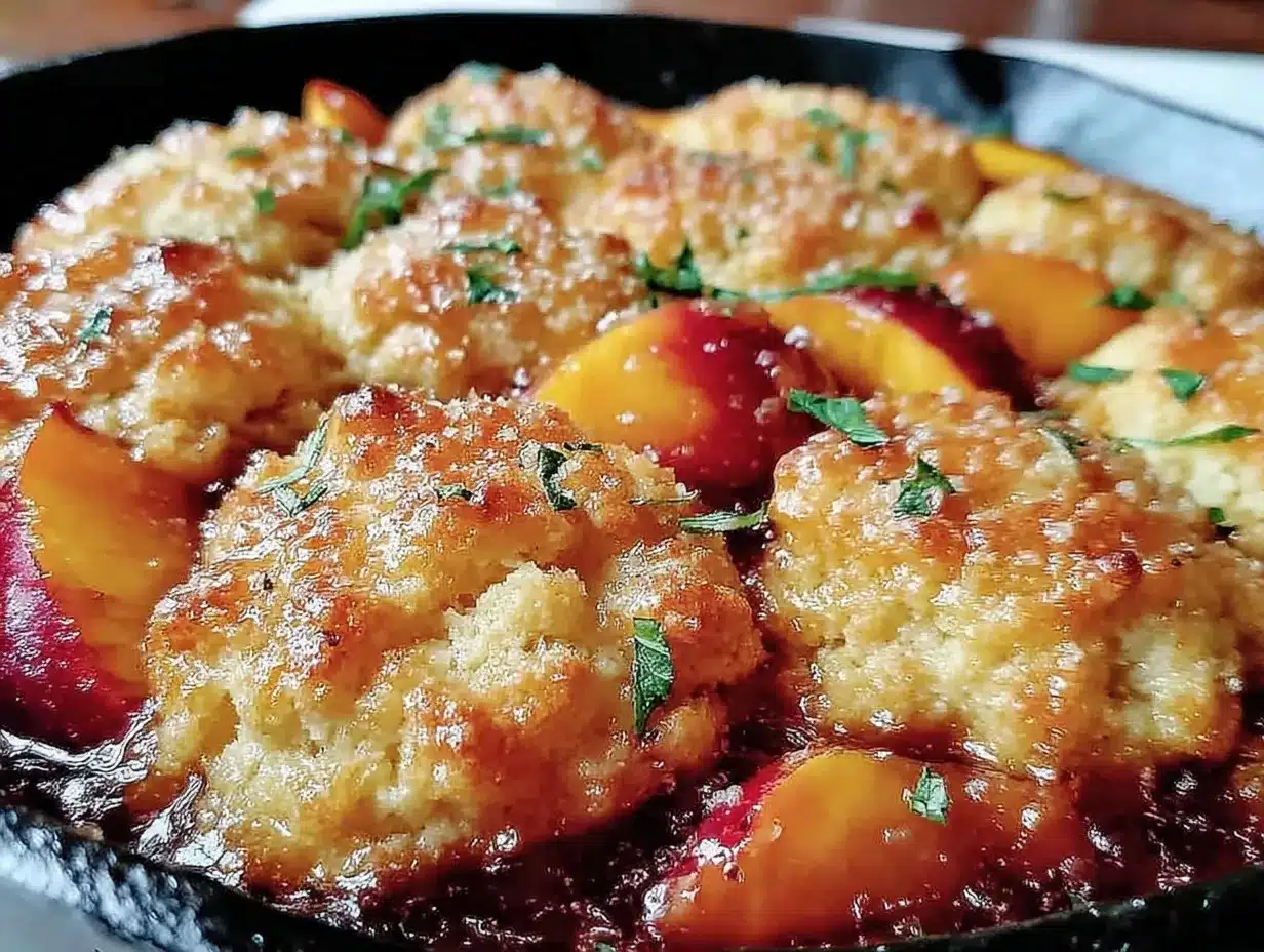 fresh peach cobbler preparation steps