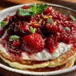 fresh rhubarb honey orange sauce - featured image