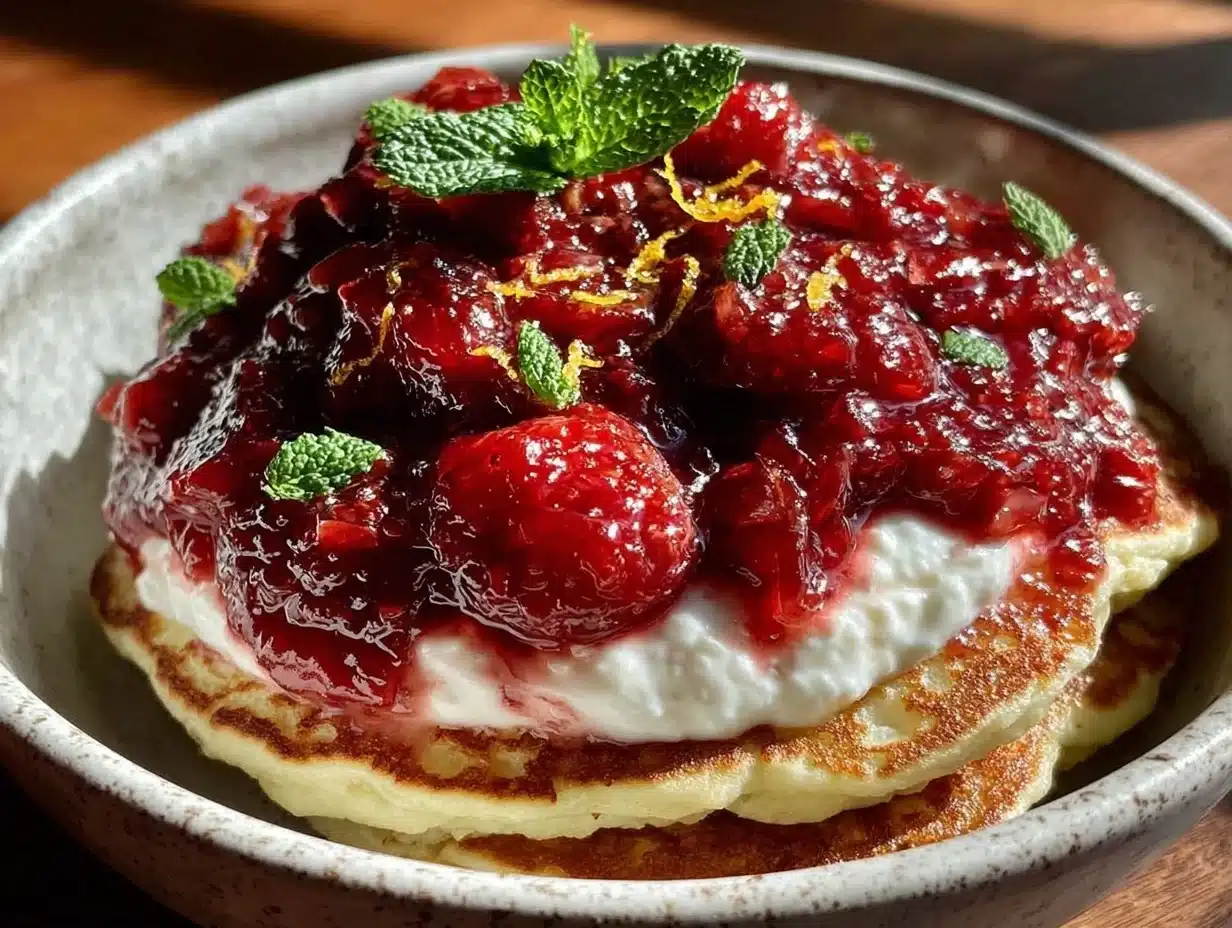 fresh rhubarb honey orange sauce - featured image