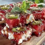 Fresh Watermelon Feta Jalapeño Skewers - featured image