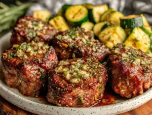 garlic butter steak bites - featured image