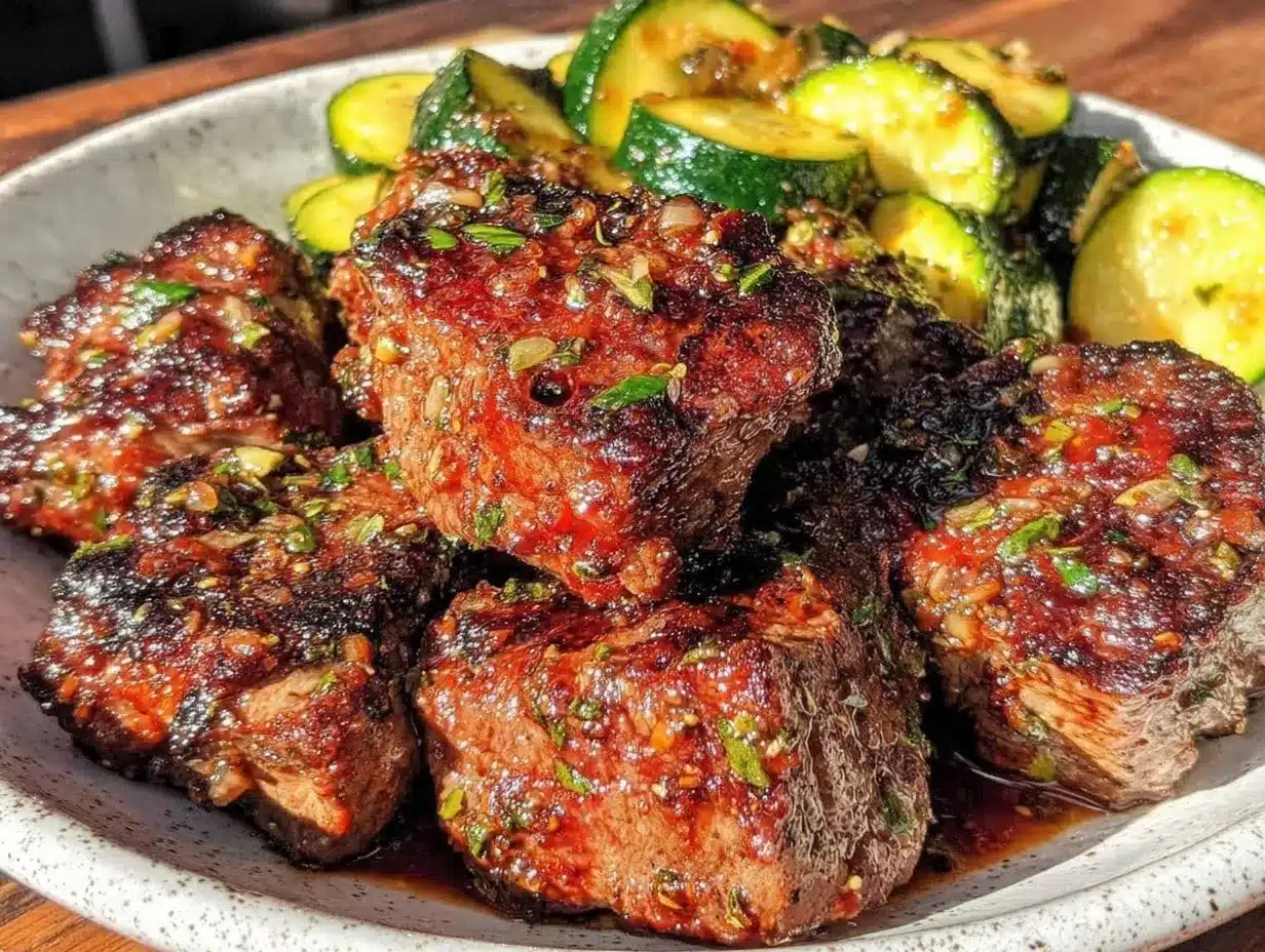 garlic butter steak bites preparation steps