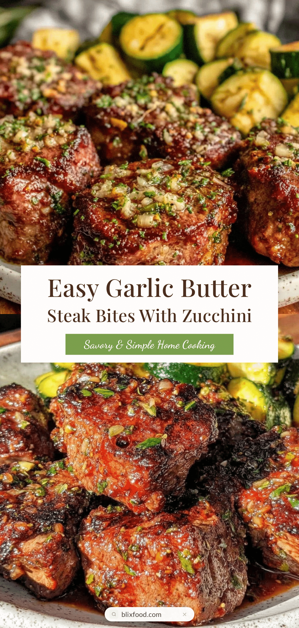 garlic butter steak bites recipe
