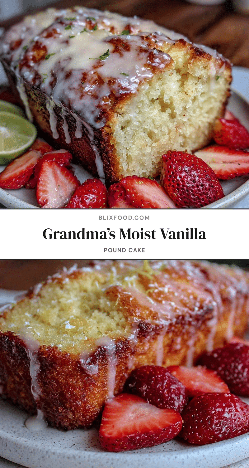 grandma’s vanilla pound cake recipe
