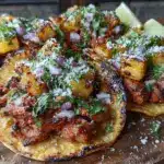 grilled al pastor pineapple pork tacos - featured image