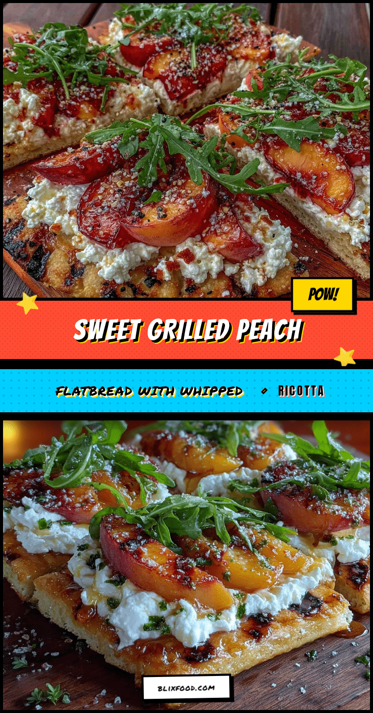 grilled peach flatbread recipe
