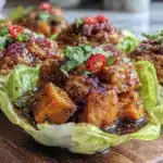 ground turkey lettuce cups - featured image