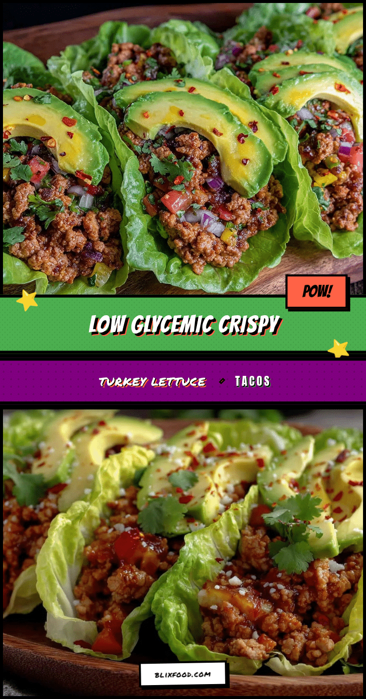Healthy Low Glycemic Turkey Lettuce Wrap Tacos recipe
