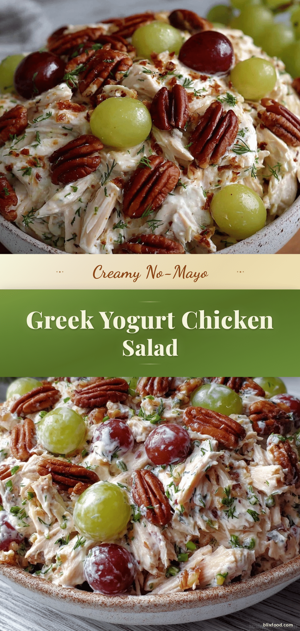 Healthy No-Mayo Greek Yogurt Chicken Salad recipe